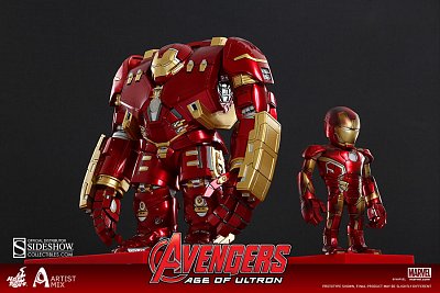 Avengers Age of Ultron Figurka s kývací hlavou Hulkbuster a bojem poničený Iron Man
