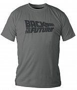 Back to the Future triko  Grey Logo