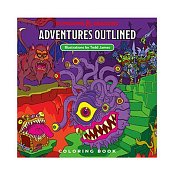 Dungeons & Dragons Adventures Outlined Coloring Book