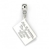 Harry Potter Charm Hogwarts Acceptance Letter (silver plated)