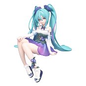 Hatsune Miku Noodle Stopper PVC Statue Miku Flower Fairy Nemophila 15 cm