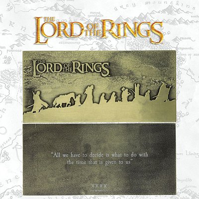 Limitovaná edice Lord of the Rings The Fellowship Plaque