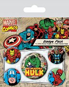 Marvel Comics Odznáčky Hulk - 5 kusů