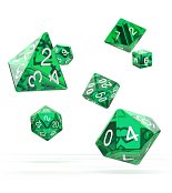 Oakie Doakie Dice RPG Set Translucent - Yellow (7)