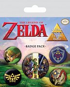 The Legend of Zelda Pin Badges 5-Pack Link