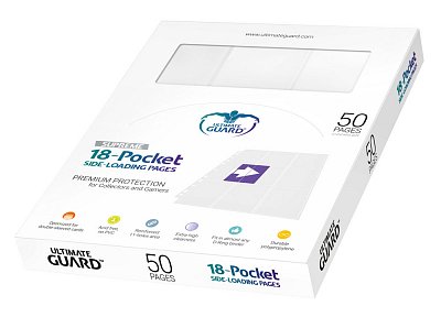 Ultimate Guard 18-Pocket Pages Side-Loading White (50)