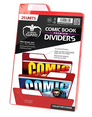 Ultimate Guard Premium Comic Book Dividers Red (25)
