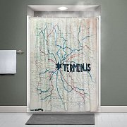 Walking Dead Shower Curtain Terminus Map