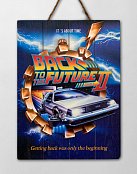 Back to the Future 2 WoodArts 3D dřevěné nástěnné umění Už je čas 30 x 40 cm