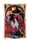 DC Comics umělecký tisk Batman & Catwoman 46 x 61 cm - nezarámované