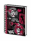 DC Comics Wiro Notebook A5 Harley Quinn I Am Crazy For You