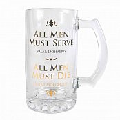 Game of Thrones Glass Tankard Valar Dohaeris / Valar Morghulis