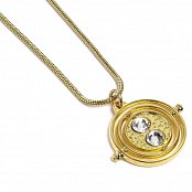 Harry Potter Pendant & Necklace Fixed Time Turner (gold plated)
