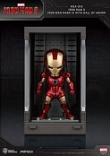 Iron man 3 mini egg attack action figure hall of armor iron man mark iii 8 cm