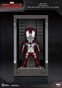 Iron man 3 mini egg attack action figure hall of armor iron man mark v 8 cm