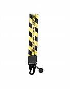 Jurassic Park Metal Keychain with PU Caution Tape