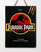 Jurassic Park WoodArts 3D dřevěný plakát Logo 30 x 40 cm