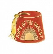Laurel and Hardy Metal Pin Sons of the Desert