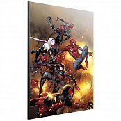 Marvel Wooden Wall Art Spider-Verse by Olivier Coipel 40 x 60 cm
