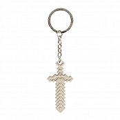 Minecraft Metal Keychain Metal Sword 4 cm