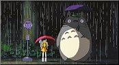My Neighbor Totoro Nástěnná dřevná malba Art Bus Stop