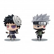 Naruto Chimimega Buddy Series Figure 2-Pack Kakashi Hatake & Obito Uchiha Set 7 cm