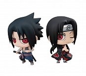 Naruto Chimimega Buddy Series Figure 2-Pack Sasuke Uchiha & Itachi Set 7 cm