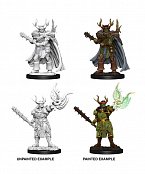 Pathfinder Battles Deep Cuts Unpainted Miniatures Male Half-Orc Druid Case (6)