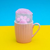 Pusheen Sock in a Mug Pink Cupcake