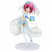 Ro-Kyu-Bu! SS PVC Statue 1/7 Tomoka Minato Blue Wedding Dress Ver. 22 cm --- DAMAGED PACKAGING