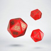 RuneQuest Dice Expension Set red & gold (3)