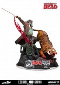 The Walking Dead Statue Ezekiel & Shiva 33 cm --- DAMAGED PACKAGING