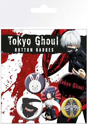 Tokyo Ghoul Pin Badges 6-Pack Mix