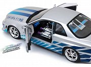 2 Fast 2 Furious Diecast Model 1/18 1999 Brians Nissan Skyline GT-R34 with Light-Up Function