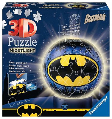 3D puzzle noční světlo puzzle koule Batman