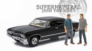 Supernatural Diecast Model 1/18 1967 Chevrolet Impala Sport Sedan with 2 Figurkas