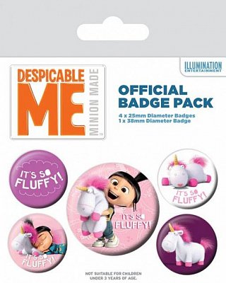 Despicable Me Pin odznaky 5-Pack It\'s So Fluffy