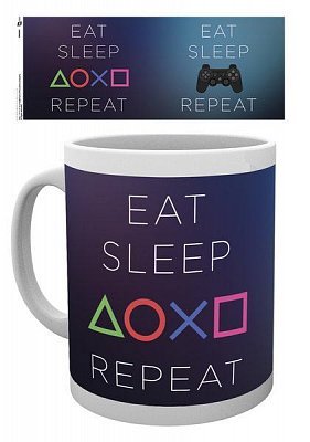Sony PlayStation Hrnek Eat Sleep Repeat