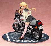 Bakuon!! Socha 1/7 Rin Suzunoki & GSX400S Katana 14 cm