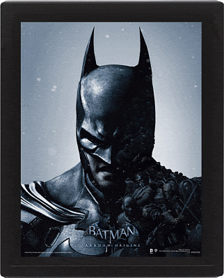 Batman Arkham Origins Framed 3D Effect plakát Pack Batman vs. Joker 26 x 20 cm (3)
