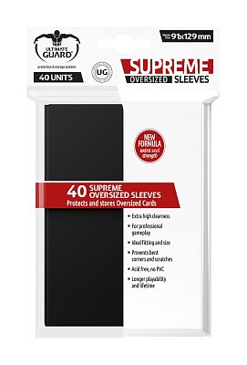 Ultimate Guard Supreme Sleeves Oversized Black (40)