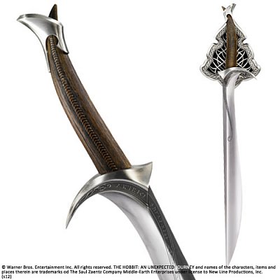 Hobbit meč Thorina Pavézy Orcrist, replika 1/1, 92 cm