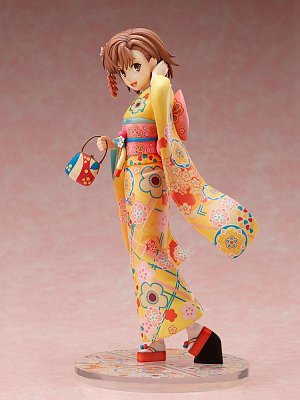 A Certain Scientific Railgun T PVC Socha 1/7 Mikoto Misaka Furisode Verze 24 cm
