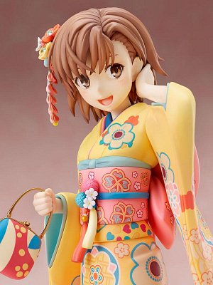 A Certain Scientific Railgun T PVC Socha 1/7 Mikoto Misaka Furisode Verze 24 cm