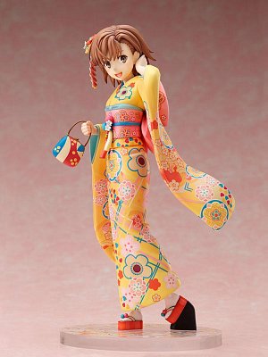 A Certain Scientific Railgun T PVC Socha 1/7 Mikoto Misaka Furisode Verze 24 cm