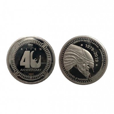 Alien Collectable Coin 40th Anniversary Silver Edition