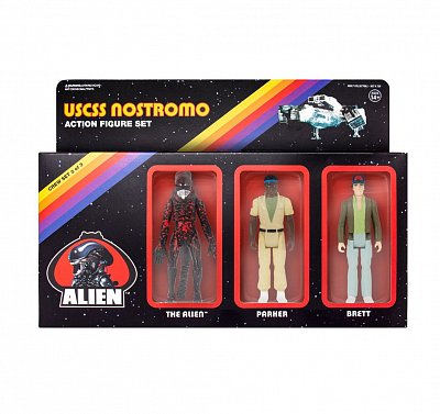 Alien ReAction Action Figure 3-Pack Pack B 10 cm