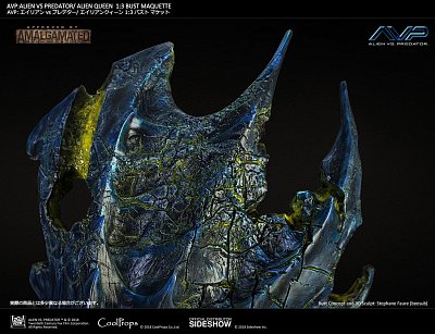 Aliens vs Predator Bust Maquette 1/3 Alien Queen Deluxe Version 70 cm