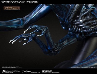 Aliens vs Predator Bust Maquette 1/3 Alien Queen Deluxe Version 70 cm