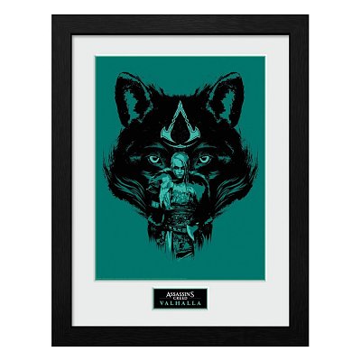Assassins Creed Valhalla Collector Print Framed Poster Wolf